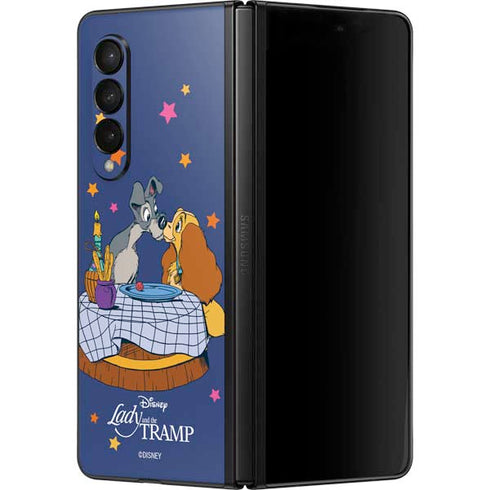 Disney Lady & The Tramp Bella Notte Galaxy Z Fold3 5G Skin
