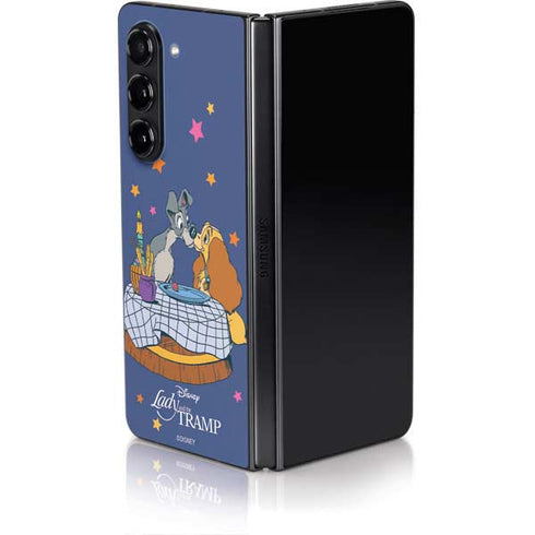 Disney Lady & The Tramp Bella Notte Galaxy Z Fold5 5G Skin