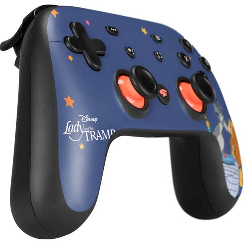 Disney Lady & The Tramp Bella Notte Google Stadia Controller Skin