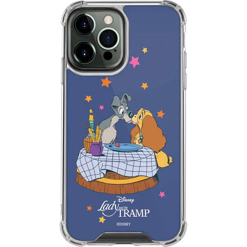 Disney Lady & The Tramp Bella Notte iPhone 14 Pro Max Clear Case