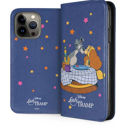 Disney Lady & The Tramp Bella Notte iPhone 15 Pro Max Folio Case