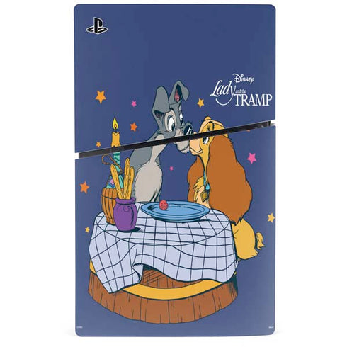 Disney Lady & The Tramp Bella Notte PS5 Slim Disk Bundle Skin