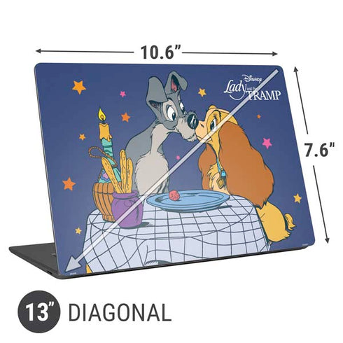 Disney Lady & The Tramp Bella Notte Universal Laptop 13in (10.6 x 7.6in) Skin