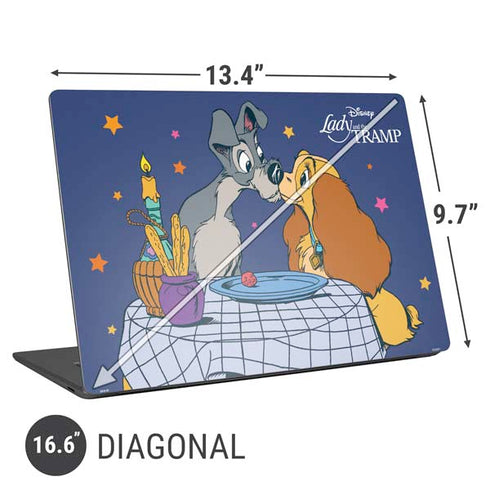 Disney Lady & The Tramp Bella Notte Universal Laptop 16.6in (13.4 x 9.7in) Skin