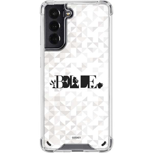 Disney Princess Belle Chromatic Galaxy S21 5G Clear Case