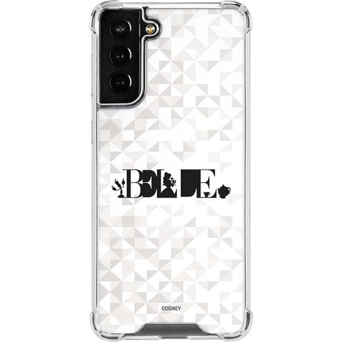 Disney Princess Belle Chromatic Galaxy S21 FE Clear Case