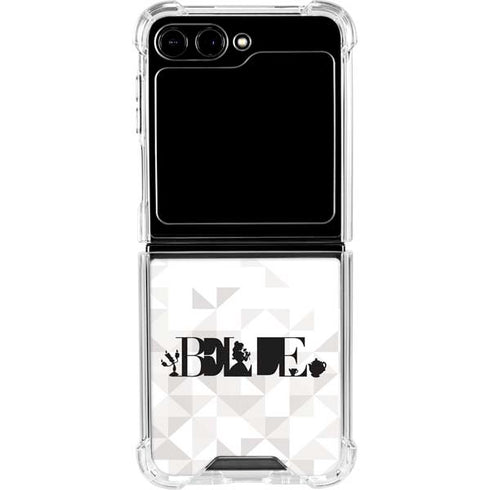 Disney Princess Belle Chromatic Galaxy Z Flip5 5G Clear Case