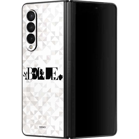 Disney Princess Belle Chromatic Galaxy Z Fold3 5G Skin