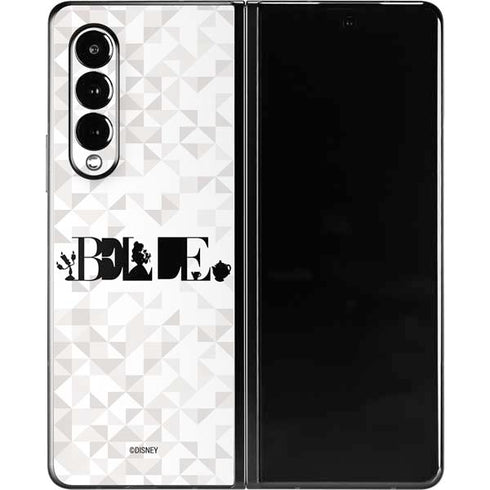 Disney Princess Belle Chromatic Galaxy Z Fold3 5G Skin