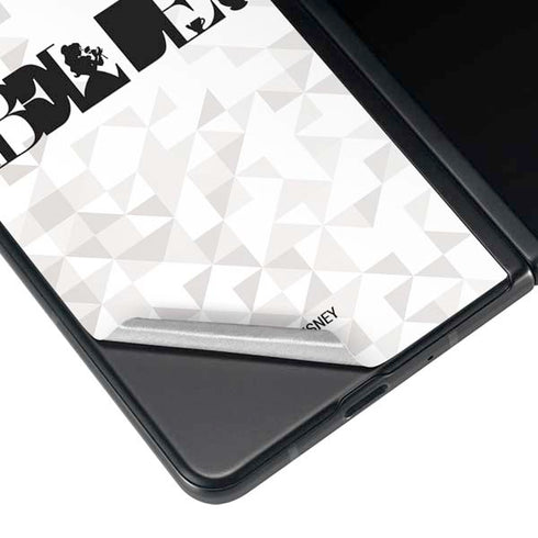 Disney Princess Belle Chromatic Galaxy Z Fold3 5G Skin