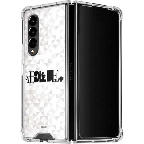 Disney Princess Belle Chromatic Galaxy Z Fold4 5G Clear Case