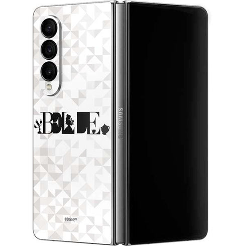 Disney Princess Belle Chromatic Galaxy Z Fold4 5G Skin