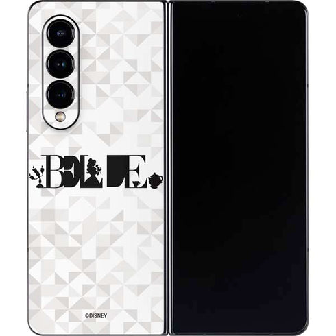 Disney Princess Belle Chromatic Galaxy Z Fold4 5G Skin