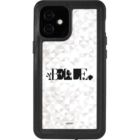 Disney Princess Belle Chromatic iPhone 12 Mini Waterproof Case