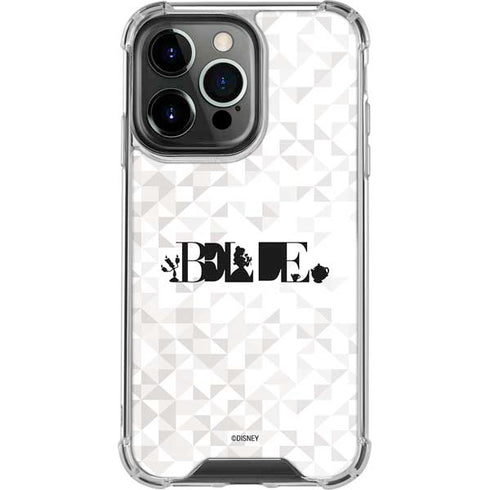 Disney Princess Belle Chromatic iPhone 14 Pro Clear Case