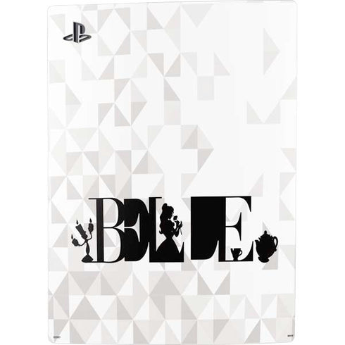 Disney Princess Belle Chromatic PS5 Digital Edition Console Skin