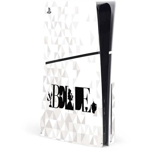 Disney Princess Belle Chromatic PS5 Slim Disk Console Skin