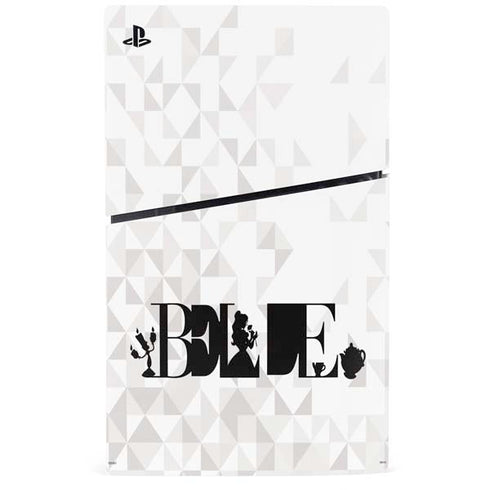 Disney Princess Belle Chromatic PS5 Slim Digital Edition Bundle Skin