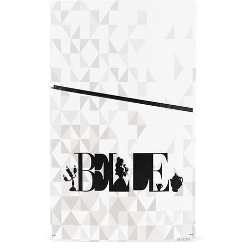Disney Princess Belle Chromatic PS5 Slim Digital Edition Bundle Skin