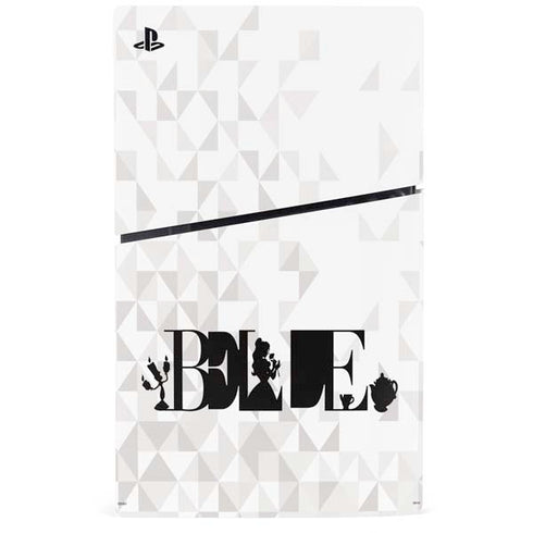 Disney Princess Belle Chromatic PS5 Slim Digital Edition Console Skin