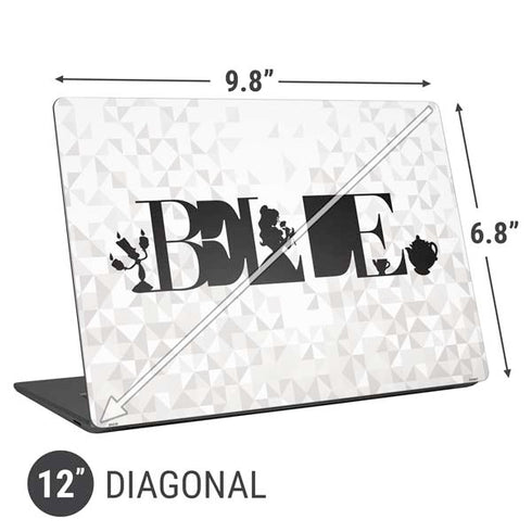 Disney Princess Belle Chromatic Universal Laptop 12in (9.8 x 6.8in) Skin