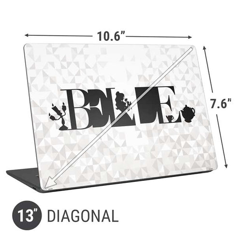 Disney Princess Belle Chromatic Universal Laptop 13in (10.6 x 7.6in) Skin