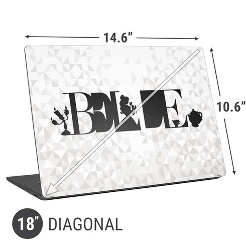 Disney Princess Belle Chromatic Universal Laptop 18in (14.6 x 10.6in) Skin