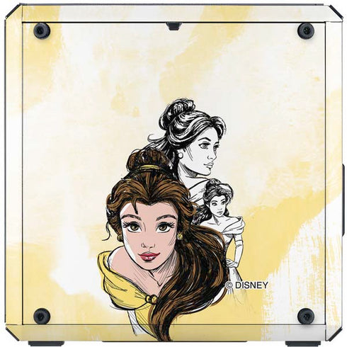 Disney Princess Belle Sketch Cooler Master MasterBox Q300L Mini Tower Skin