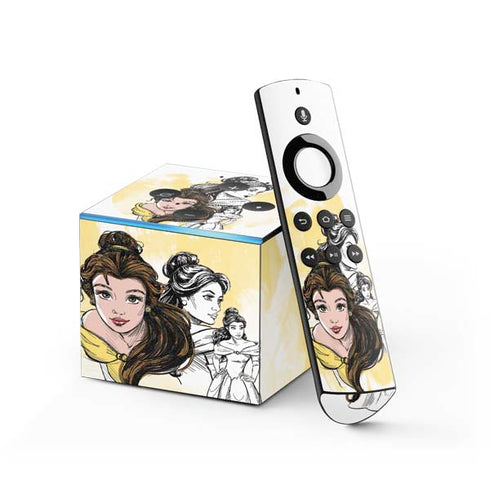 Disney Princess Belle Sketch Fire TV Cube Skin