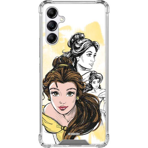 Disney Princess Belle Sketch Galaxy A15 5G Clear Case