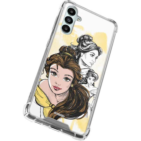 Disney Princess Belle Sketch Galaxy A15 5G Clear Case