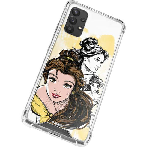 Disney Princess Belle Sketch Galaxy A32 5G Clear Case