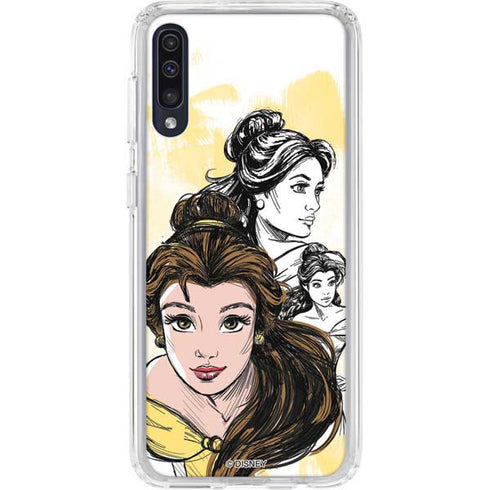 Disney Princess Belle Sketch Galaxy A50 Clear Case