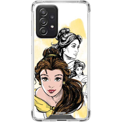 Disney Princess Belle Sketch Galaxy A52 5G Clear Case