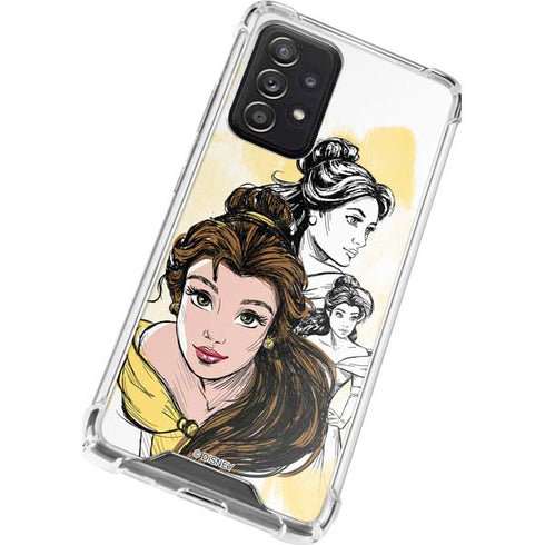 Disney Princess Belle Sketch Galaxy A52 5G Clear Case