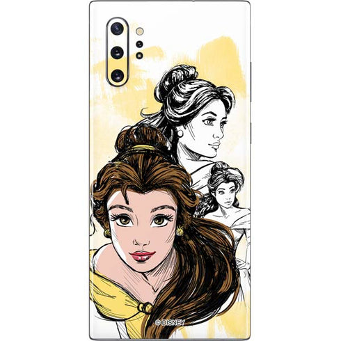 Disney Princess Belle Sketch Galaxy Note 10 Plus Skin