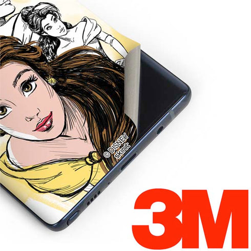 Disney Princess Belle Sketch Galaxy Note 9 Skin