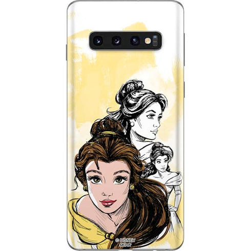 Disney Princess Belle Sketch Galaxy S10 Skin
