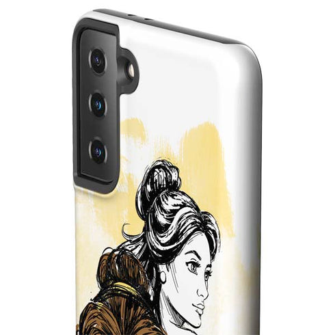 Disney Princess Belle Sketch Galaxy S21 FE Pro Case