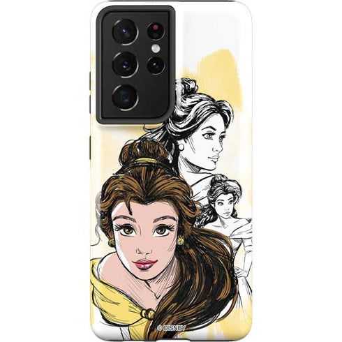 Disney Princess Belle Sketch Galaxy S21 Ultra 5G Pro Case
