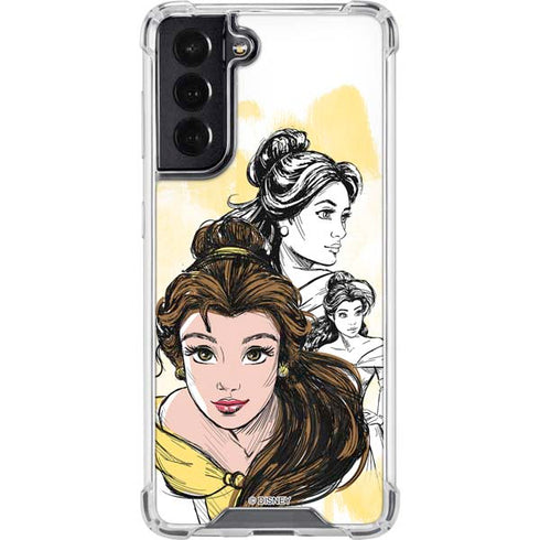 Disney Princess Belle Sketch Galaxy S22 Clear Case