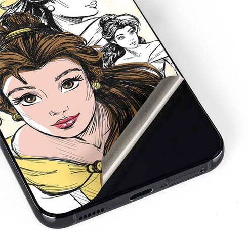 Disney Princess Belle Sketch Galaxy S22 Plus Skin