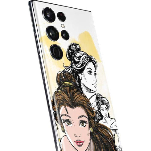 Disney Princess Belle Sketch Galaxy S22 Ultra Skin
