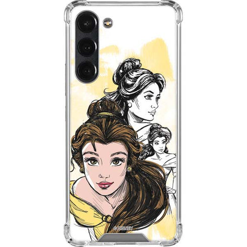 Disney Princess Belle Sketch Galaxy S23 Plus Clear Case