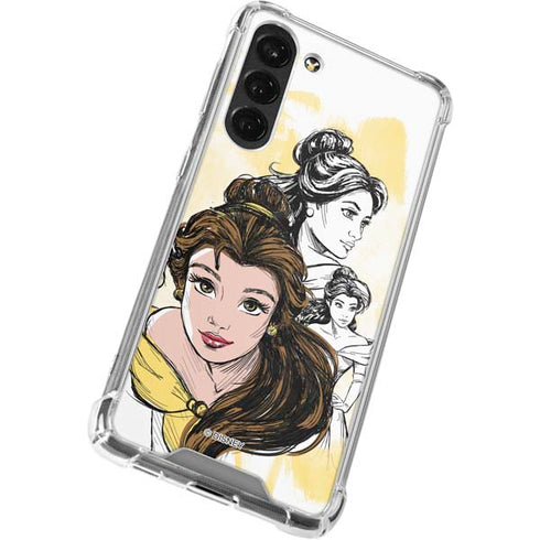Disney Princess Belle Sketch Galaxy S23 Plus Clear Case