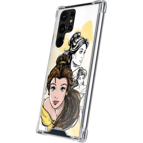 Disney Princess Belle Sketch Galaxy S24 Ultra Clear Case