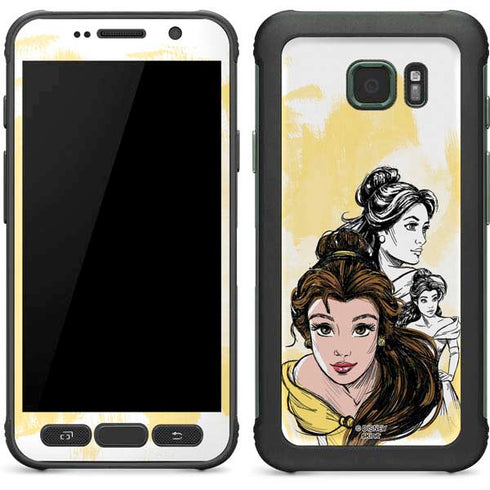 Disney Princess Belle Sketch Galaxy S7 Active Skin
