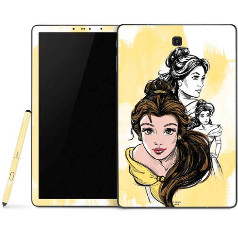 Disney Princess Belle Sketch Samsung Galaxy Tab Skin