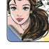 Disney Princess Belle Sketch Galaxy Z Fold5 5G Skin