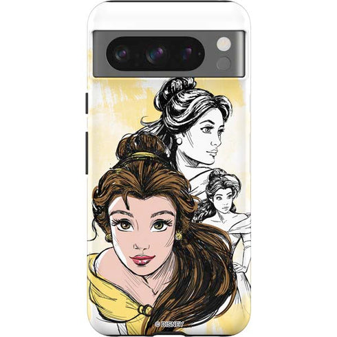 Disney Princess Belle Sketch Google Pixel 8 Pro Impact Case